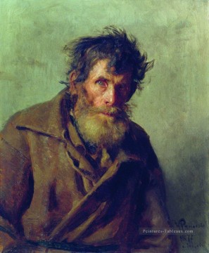 un paysan timide 1877 Ilya Repin Peinture à l'huile